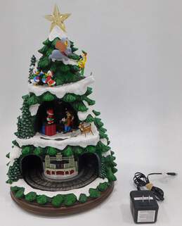 Disney Animated Musical Lighted Christmas Tree W/ Train Holiday Decoration