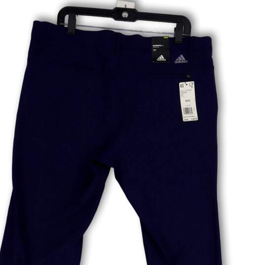 NWT Mens Blue Ultimate365 Flat Front Straight Leg Golf Chino Pants Sz 36X32 image number 4