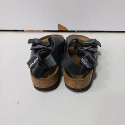 Birkenstock Unisex Black Smooth Leather Milano Soft Footbed Sandals Size W10/M8 alternative image