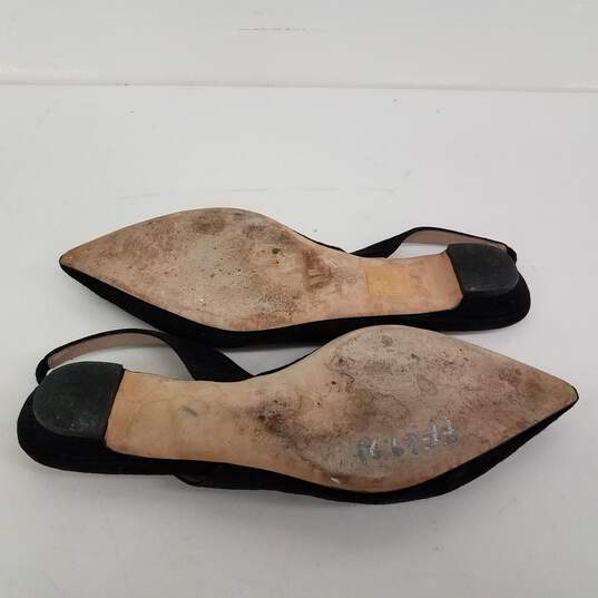 MM Lafleur Black Suede Pointed Sandals Size 36 image number 5