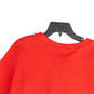 NWT Womens Red Wonder Woman Crew Neck Long Sleeve Pullover Sweatshirt Sz L image number 4