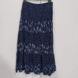 Style & Co Blue Long Skirt Women's Size L alternative image