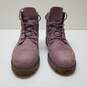 Timberland Women Size 7 Waterproof Combat Lavender Nubuck Leather Boots image number 2