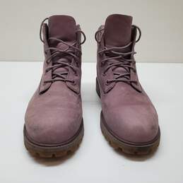 Timberland Women Size 7 Waterproof Combat Lavender Nubuck Leather Boots alternative image