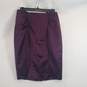 Bebe Women Purple Satin Skirt Sz8 NWT image number 1
