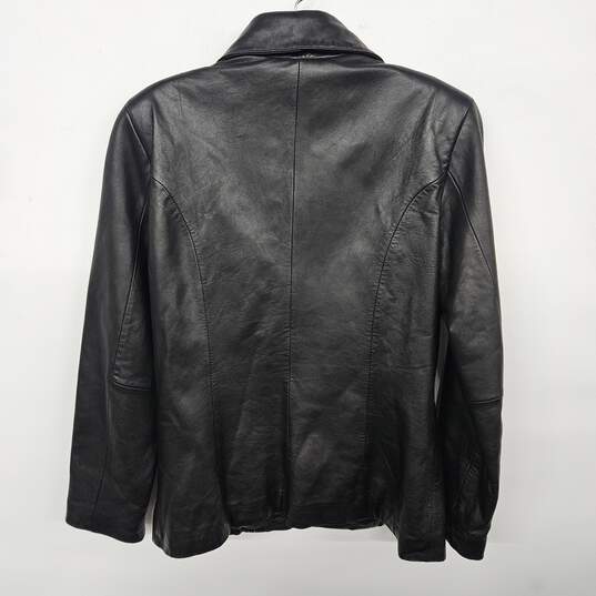 Fourteen Zero Black Leather Jacket image number 2