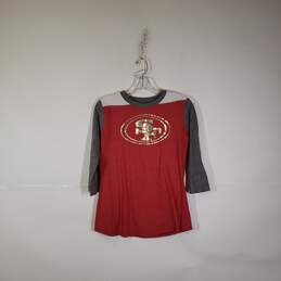 Womens 3/4 Sleeve San Francisco 49ers Football NFL T-Shirt Size Small