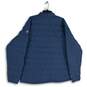 Eddie Bauer Mens Blue Mock Neck Long Sleeve Full-Zip Puffer Jacket Size 2XL image number 2