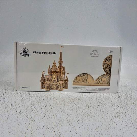 Sealed Disney UGears Disney Parks Castle Wooden Mechanical 3D Puzzle Model 855 pc. image number 1