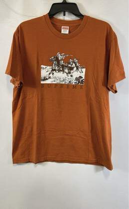 SUPREME Orange T-shirt - Size Large