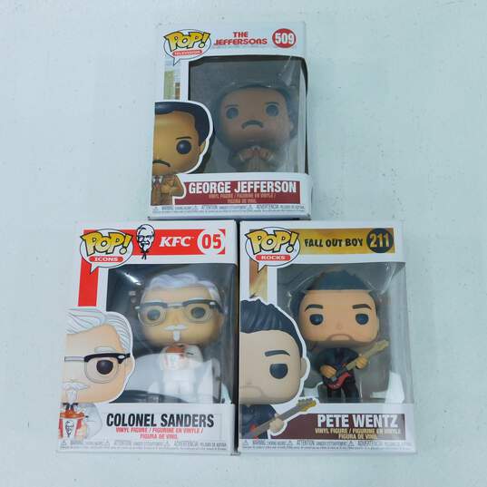 Funko Pops Fall Out Boy Pete Wentz KFC Colonel Sanders The Jeffersons image number 2