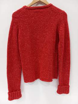 J Crew Red Pullover Sweater Size Large alternative image