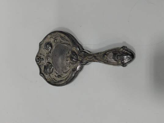 Vintage Silver Plated Hand Mirror image number 2