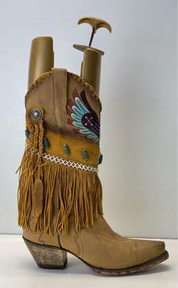 Dan Post Women's Embroidered Fringe Boots Size 7