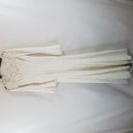 BCBG Maxazria Women White Long Sleeve Gown XS NWT