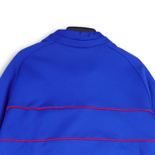 Mens Blue Chicago Cubs Logo Full-Zip Activewear Track Jacket Size XXL image number 3
