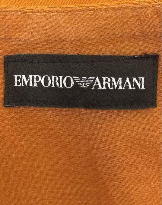 Emporio Armani Orange Sleeveless Top - Size 46 image number 3