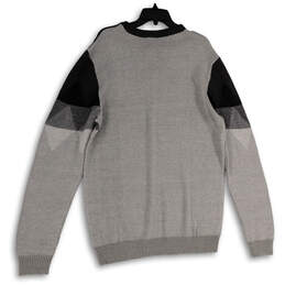 NWT Mens Gray Black Argyle Long Sleeve Round Neck Pullover Sweater Size XXL alternative image