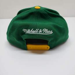 Mitchell & Ness Seattle Supersonics Hardwood Classics Yellow Green Hat alternative image