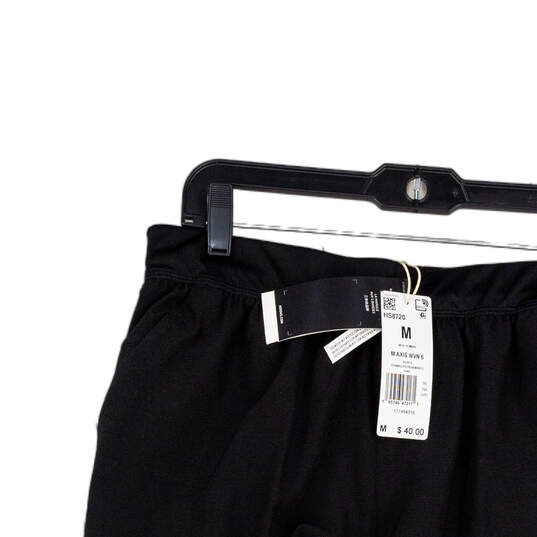 NWT Mens Black Elastic Waist Slash Pocket Pull-On Athletic Shorts Size M image number 3