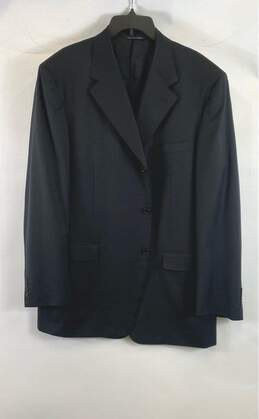 Canali Black Sport Coat - Size 58