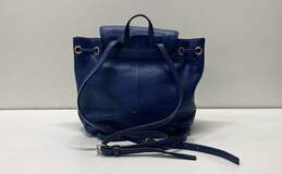 Kate Spade Blue Leather Drawstring Small Backpack Bag alternative image