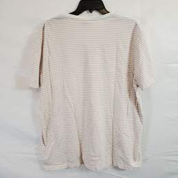 Lacoste Men White Stripe T Shirt sz 7 alternative image