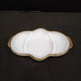 Vintage Fire King Gold Trim Relish Tray