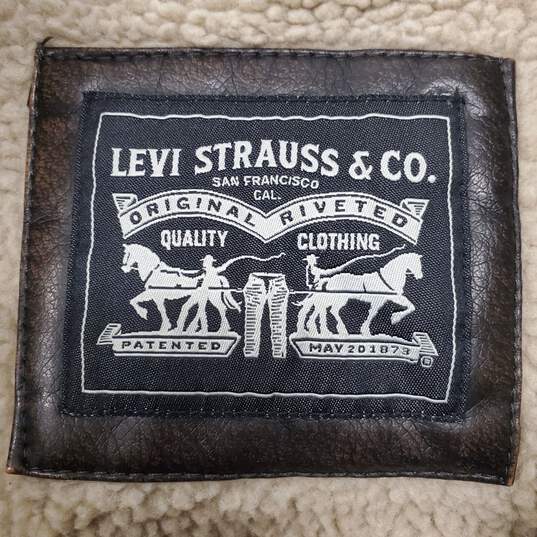 Levi's Men Brown Sherpa Lined Jacket 4XL image number 3