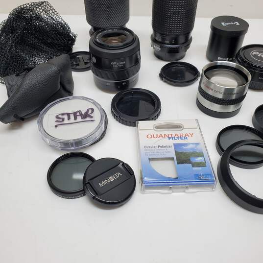 Mixed Lot of Camera Lenses , Caps , & Filters - For Parts 3.8lb Lot image number 2