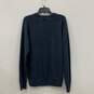 Mens Blue Knitted V-Neck Long Sleeve Pullover Sweater Size Medium image number 2