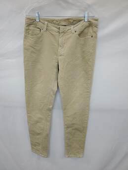 Wm Patagonia Corduroy Beige Yellow Slim Fit Pants Sz 31