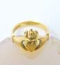 10K Yellow Gold Irish Celtic Claddagh Ring 4.2g image number 2