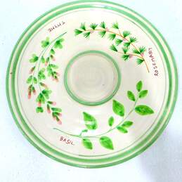 Williams Sonoma Culinary Herb Chip Dip Platter Plate Made In Italy