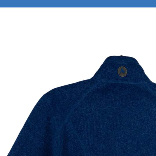 NWT Marmot Mens Drop Line Blue Fleece Mock Neck Long Sleeve Full Zip Jacket Sz S image number 4