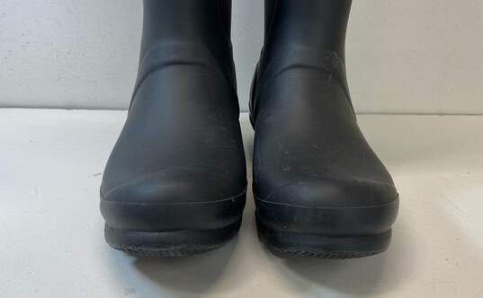 Hunters Original Rubber Tall Rain Boots Matte Black 9 image number 4