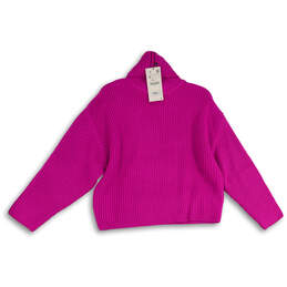 NWT Womens Pink Long Sleeve Turtleneck Pullover Sweater Size Small alternative image