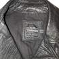 Topman Black Full Zip Leather Jacket Size S image number 3