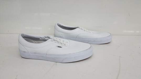 Vans Classic Shoes White Leather Size 8 image number 1