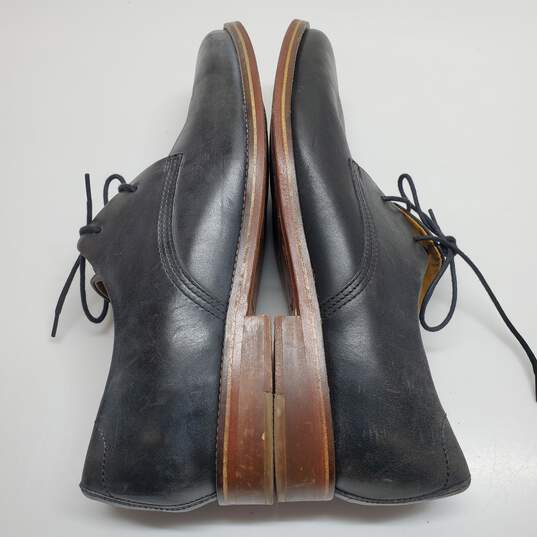 J Shoes Grail  Men's Derby Black Leather Shoes Size 10 image number 3