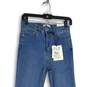 NWT Womens Blue Denim Medium Wash High Rise Flare Skinny Jeans Size 4 image number 3