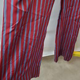 Free People Sleeveless Red Gray Stripe Jumpsuit Women's 2 alternative image