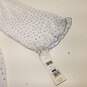 Womens White Purple Polka Dot Nightgown With Cami Top Sleepwear Set Size XS image number 6