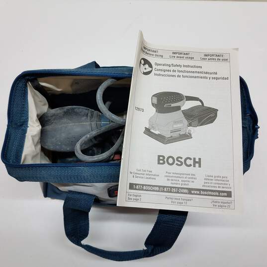 Bosch 1297D 1/4-Sheet Orbital Finish Sander in carrying case image number 1
