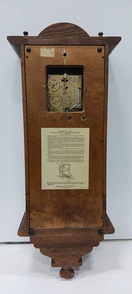 Vintage Howard Miller Model 612-462 Wooden Wall Clock alternative image