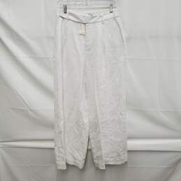 NWT Madewell WM's 100% Linen Wide Leg White Pants 6 / 27