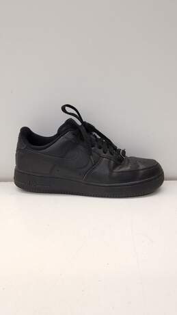 Nike Air Force 1 07 CW2288-001 Low Triple Black Sneakers Men's Size 9.5