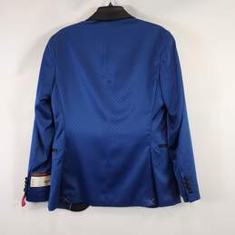 J Ferrar Men Blue Printed Sport Coat 38R NWT alternative image