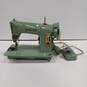 Vintage Green Singer Sewing Machine image number 1