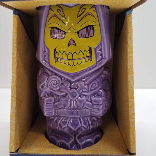 Geeki Tikis Masters of the Universe Skeletor Purple Ceramic Tiki Style Mug image number 3